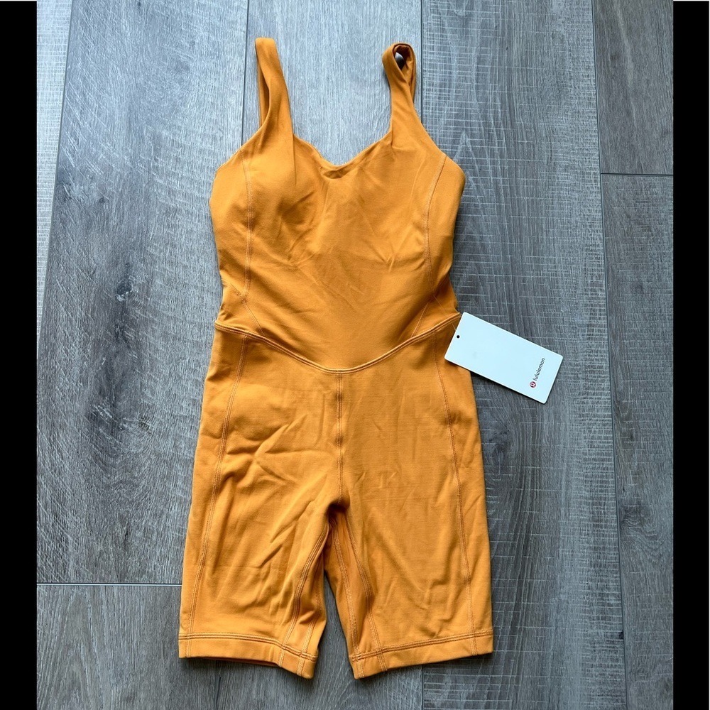 Lululemon Align Onesie 8" in Autumn Orange Size 4